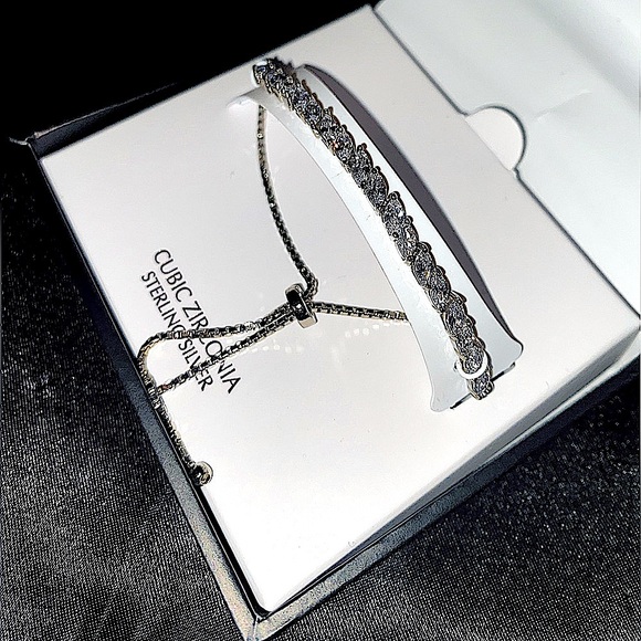 💎 GIANI BERNINI - Marquise Diamond (cz) 10” adjustable Bolo Bracelet .925 (NEW) - Picture 6 of 16